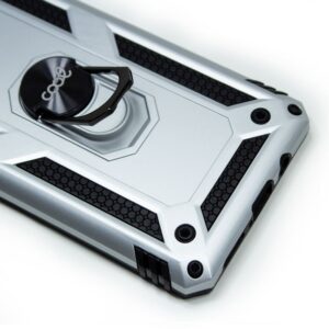 Capa Samsung G996 Galaxy S21 Plus anel rígido prata