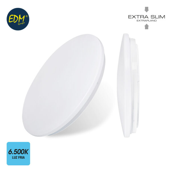 CANDEEIRO PLAFON REDONDO EM LED "EXTRA-SLIM" 12W 6000K 840LM