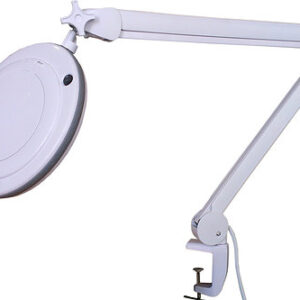 Lupa de bancada com iluminação LED e 5X