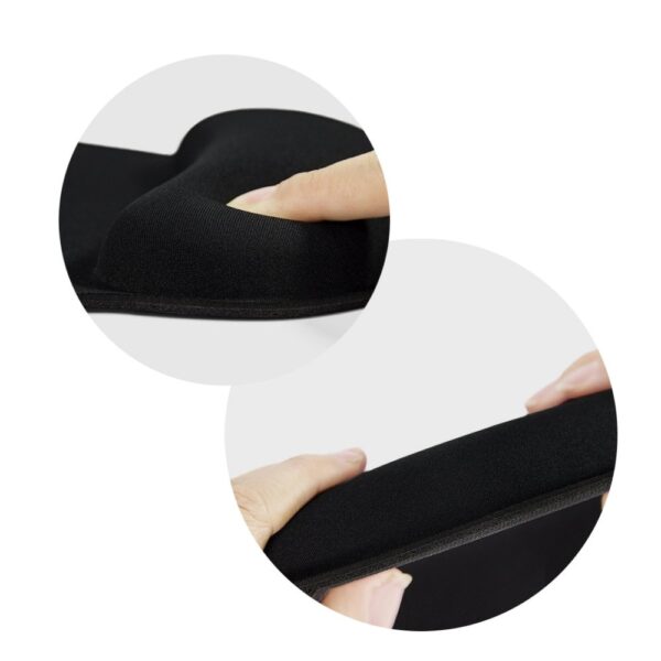 Suporte ergonômico para punho em mousepad 250x230x25mm / preto