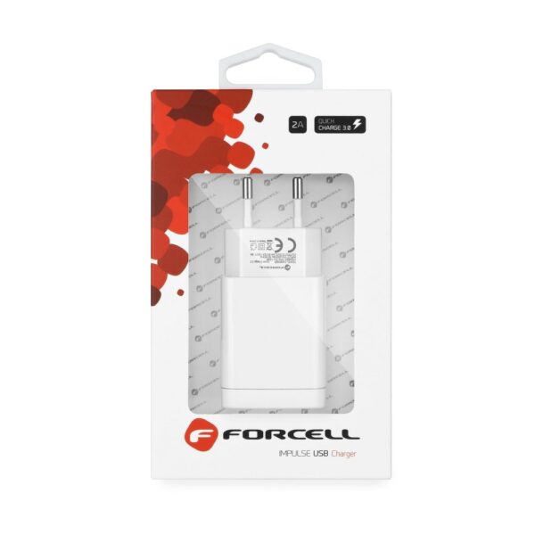 Carregador Forcell com entrada USB - 2,4A com função Quick Charge 3.0