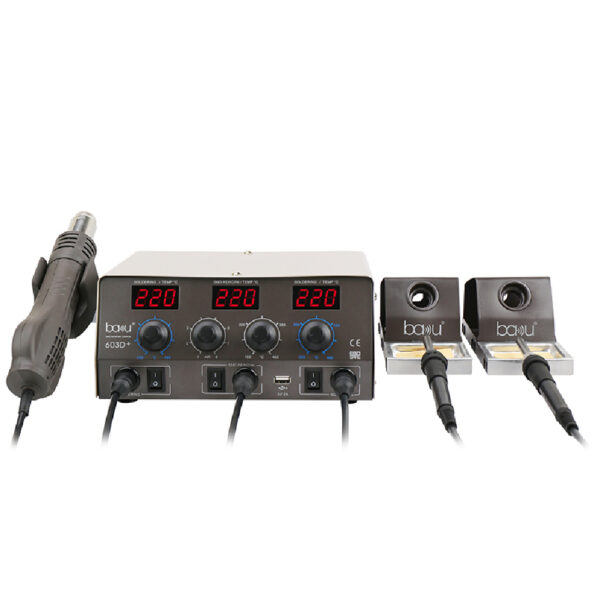 Estação de soldadura 800W (3 EN 1) BAKU-603D+