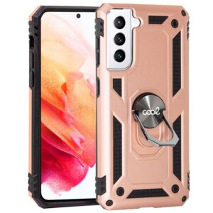 Capa Samsung G990 Galaxy S21 anel rígido Rose Gold