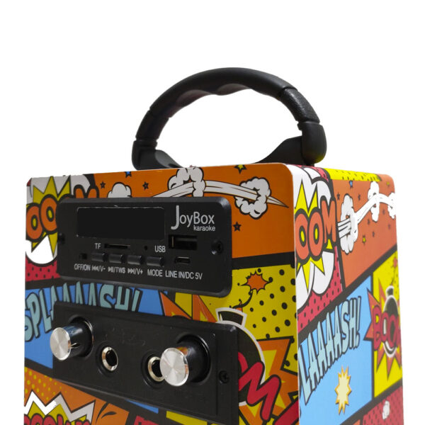 Coluna "JOYBOX " KARAOKE BLUETOOTH COMIC
