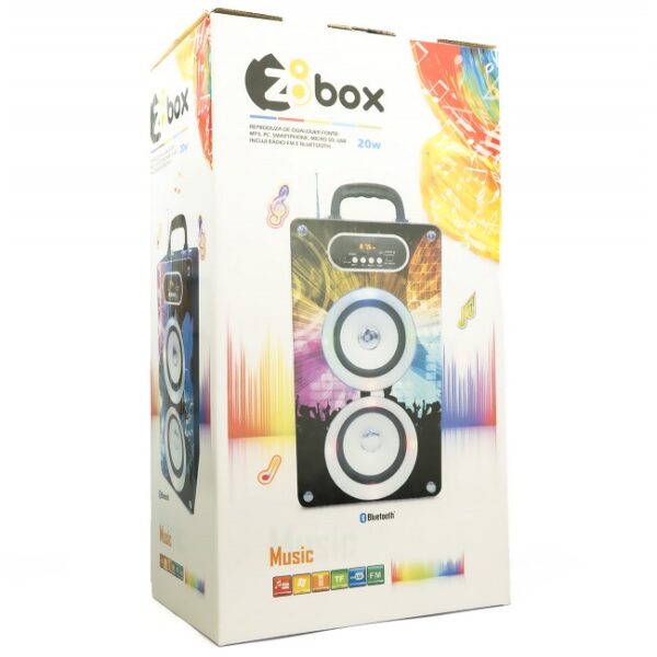 Coluna Portátil TOP Z8Box Bluetooth 20W Paris
