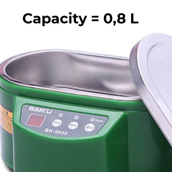 Máquina de limpeza ultrassom 0.8L 50W BAKU-9050