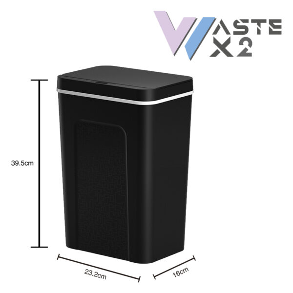 Caixote do lixo inteligente com sensor 18L BIWOND preto